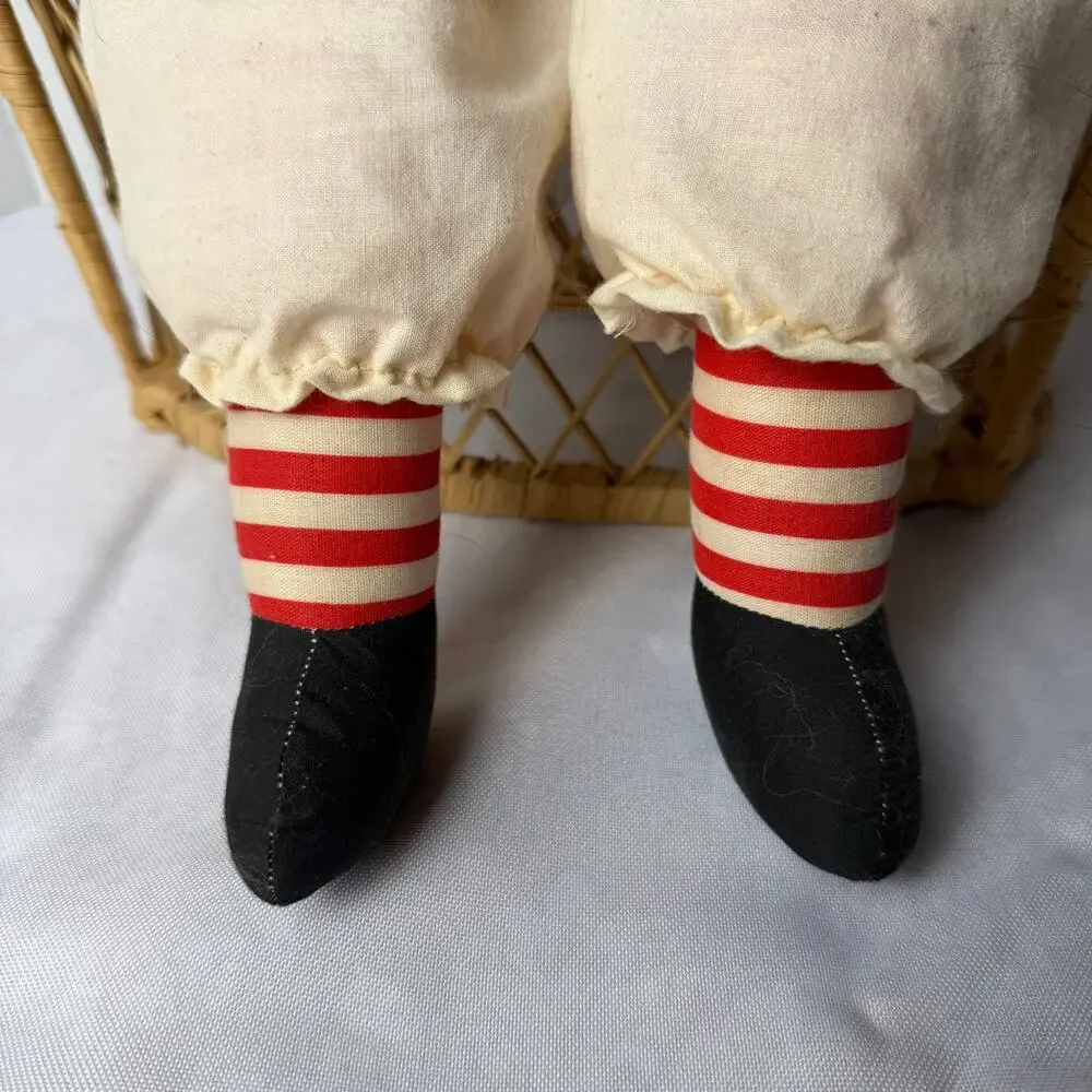 Handmade Raggedy Ann Bunny Rag Doll Calico American Folk‎ Art 21